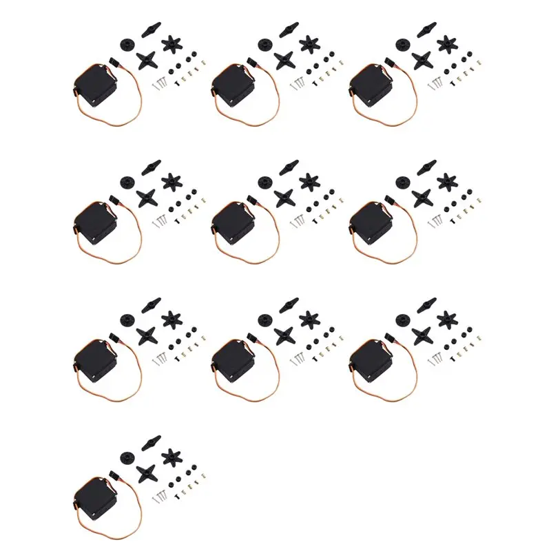 

WOWFU-10X MG996R Metal Standard Servo High Torque Metal Gear Servo Digital Servo FUTABA JR RC Car Helicopter Upgrade Parts