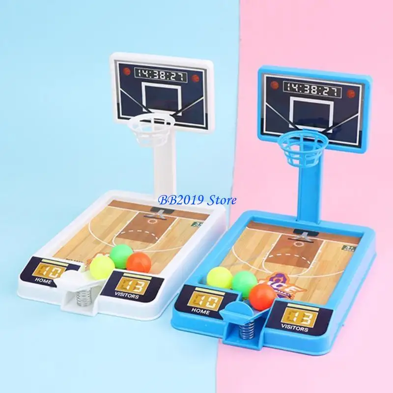 Q0KB Indoor Mini -Basketballspiel Set mit Hoop 3 Bällen Einfach interaktive Basketball -Schießspiel für Kleinkinder Alter 3+