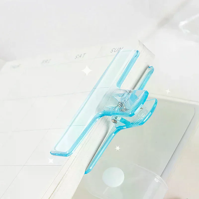 Simplicity Paper Clip Transparent Visiable Acrylic Clip Scrapbook Sticker Storage Clip Student Supplies Lovely Stationery