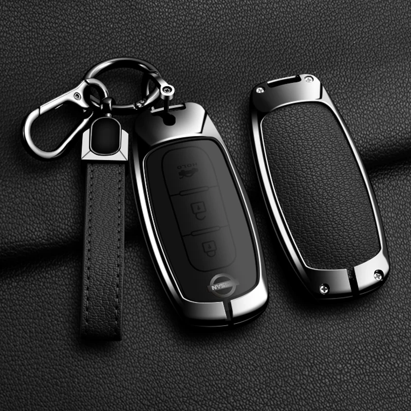 

Zinc Alloy Car Key Case Cover for Nissan Versa X-Trail T33 J12 Qashqai Teana Altima Ariya Serena Kicks Pathfinder Rogue 2023