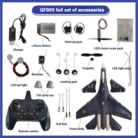 Assembly Of Qf009 Four Channel Su35 Remote Control Aircraft Airbody Rudder, Propeller Motor Accessories For Model Aircraft Qf009