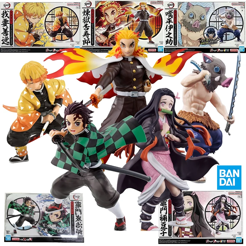 

Bandai Original Demon Slayer: Kamado Tanjiro, Kamado Nezuko,Agatsuma Zenitsu,Rengoku Kyoujurou,Hashibira Inosuke Model Figures