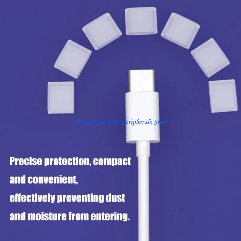 

F68C Portable Dust Proof Plugs for Type C Port Easy On Design Travel Ready