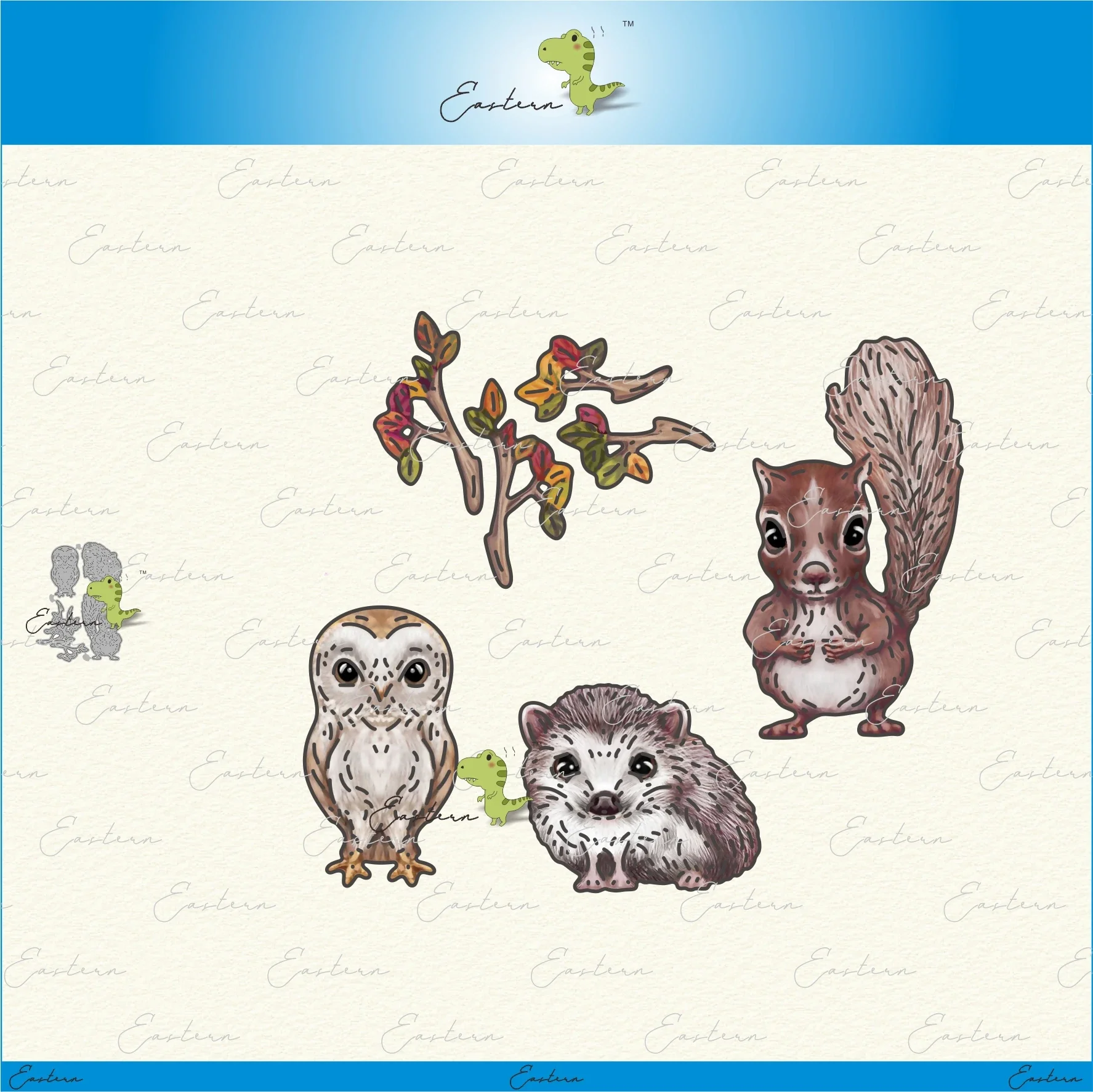 Woodland Wandering Animals metal cutting dies 2022 new diy molds Scrapbooking Paper Making die cuts crafts Printed Sheet