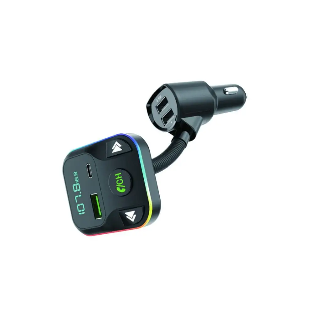 FM Transmitter Bluetooth-compatible Car MP3 Audio AUX Player Wireless Handsfree Car Kit USB Charger With Digital Display dropshi