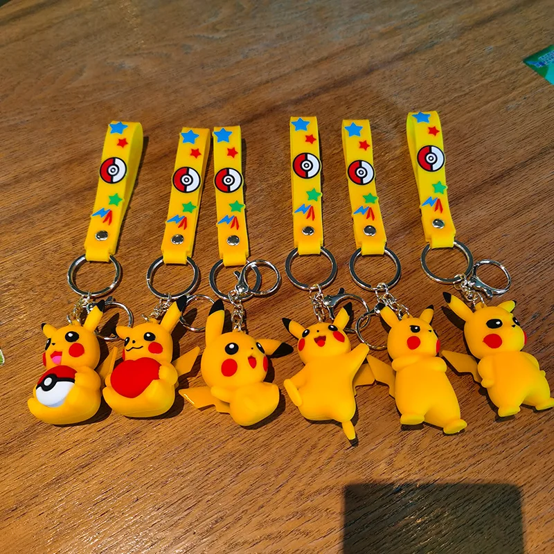 

Angry and Mischievous Cartoon Cute Pikachu Doll Machine Car Keychain Gift Cute Personalized Gifts Y2k Fashion Toys Anim