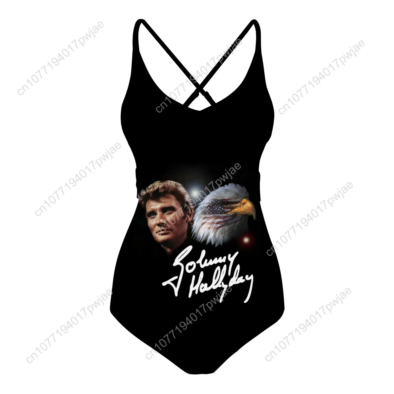Johnny Hallyday Swimsuit Womens Sling Swimsuits Sexy Swimwear Pool Party Beach Bikini Summer Holiday Customize Bathing Suits