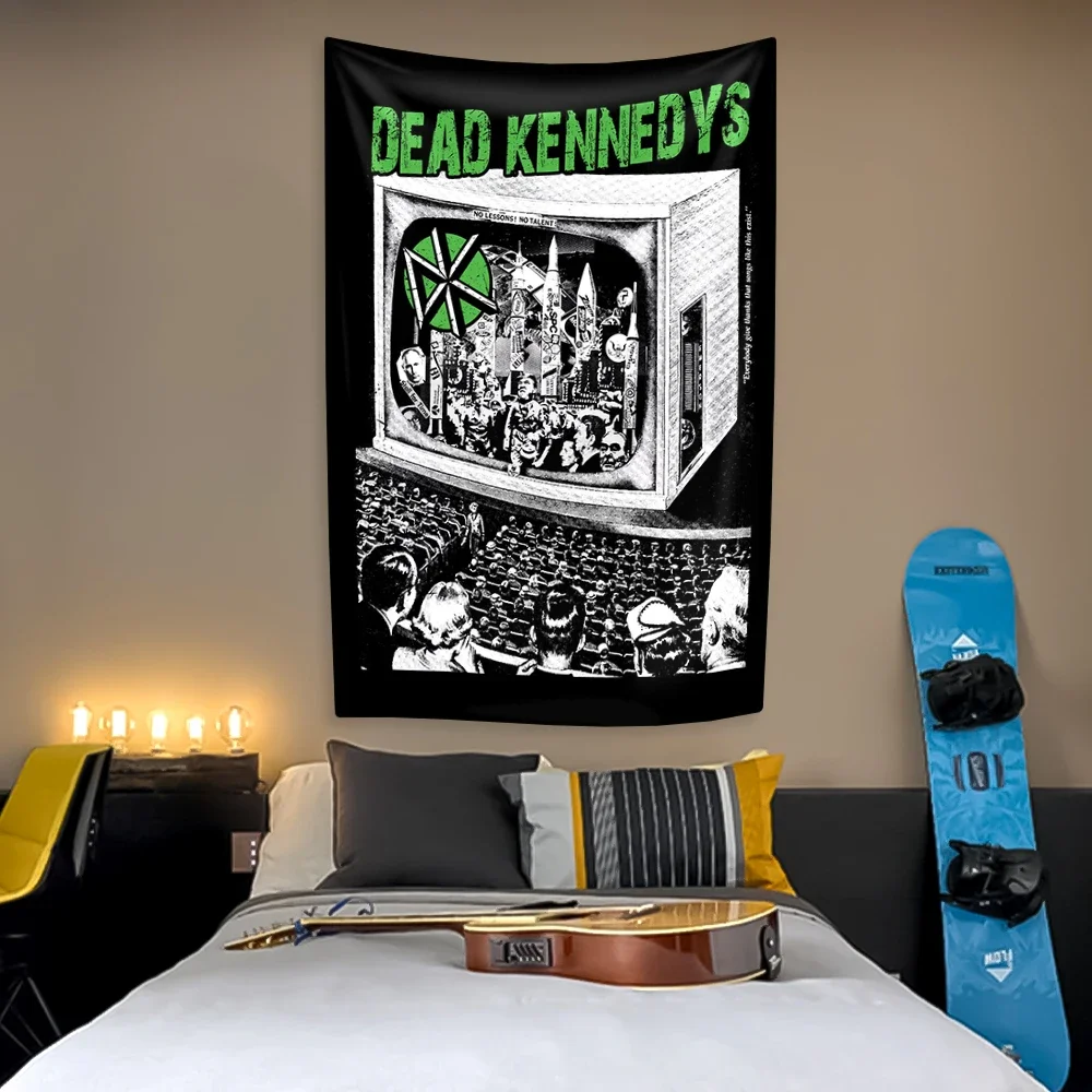 American Rock Band Tapestry D-Dead K-Kennedys Poster Home Decoration Bedroom Dormitory Wall Hanging Carpets Concert Decor