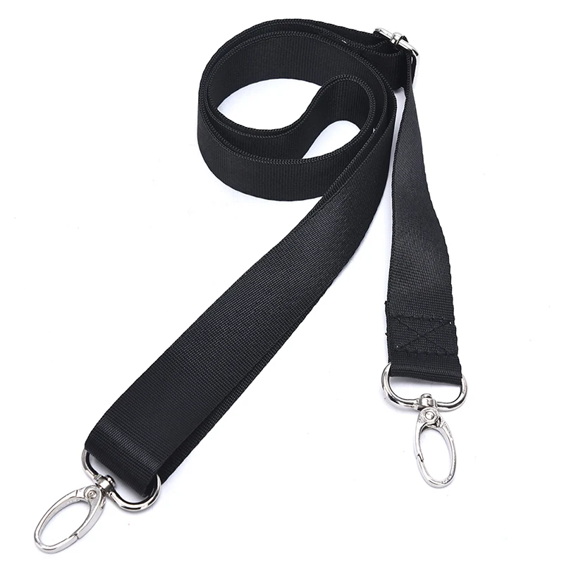 Correa de nailon ajustable para bolso de hombro, cinturón de repuesto para portátil, bandolera para cámara, color negro