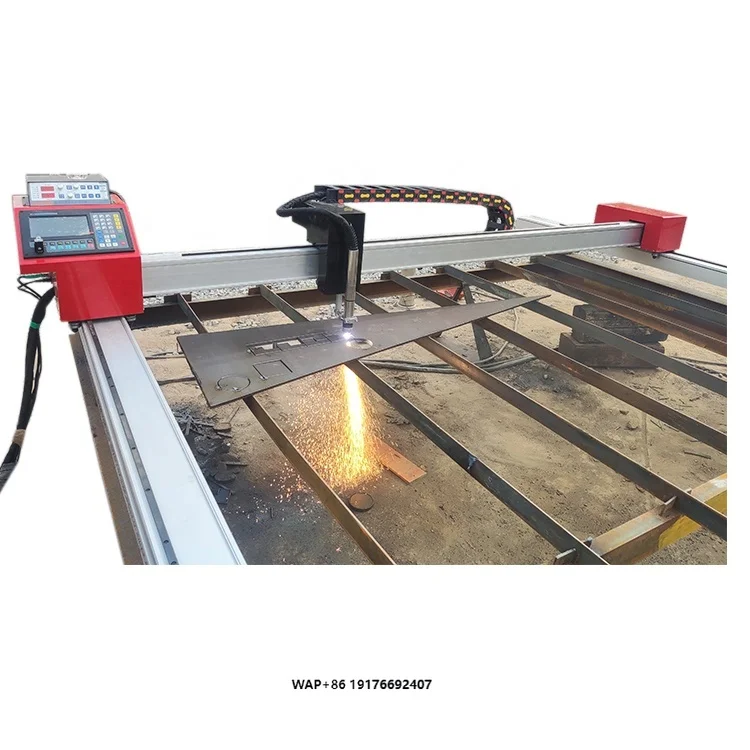 Portable Dual-Process Mini Gantry CNC Plasma Flame Cutting Machine 110V/220V Industrial Metal Cutter Essential Motor Gear
