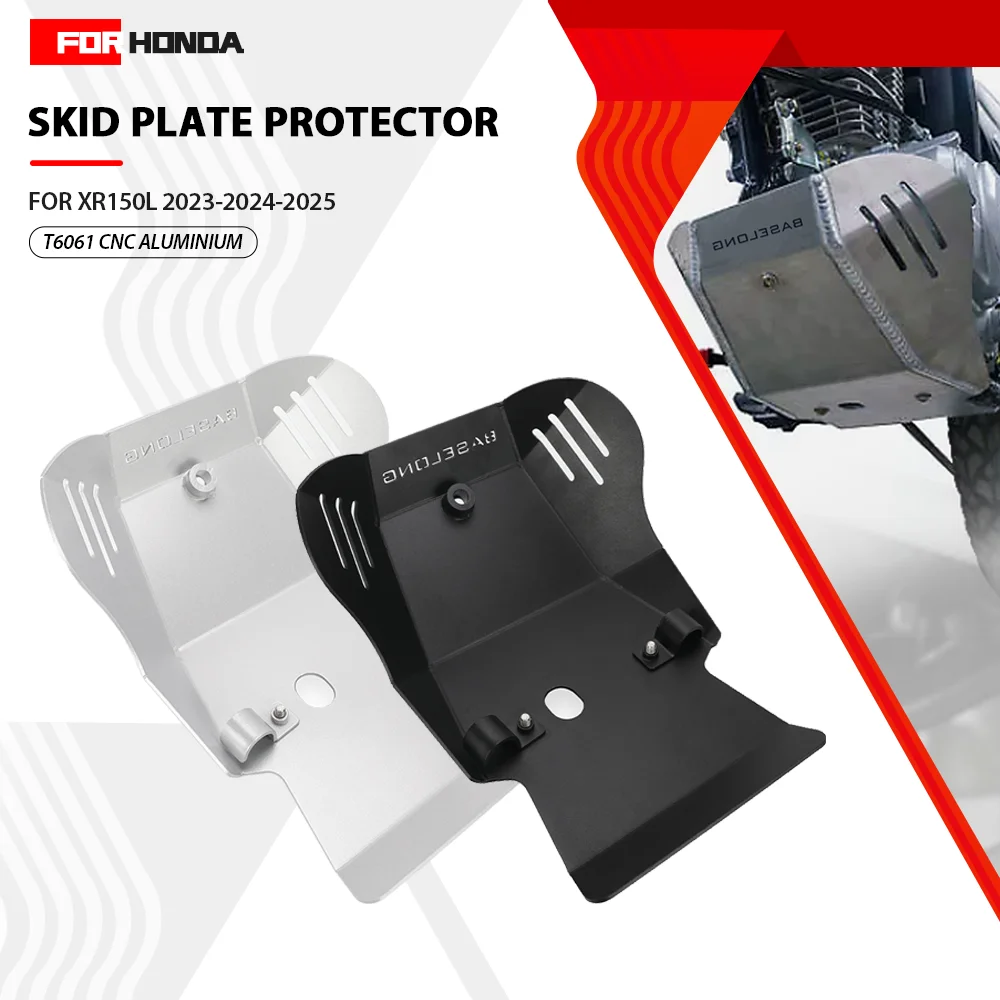 

For Honda XR150L XR 150L 2023 2024 2025 Dual Sport Aluminium Skid Plate Motor Engine Guard Frame Chassis Protector Accessories