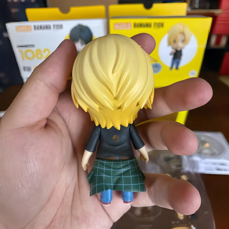 In Stock Japan Ver GSC Banana Fish 1077 Ash Lynx Nendoroid Movable Swap Face Doll Figure Model Desktop Ornament Hobby Collect Gi