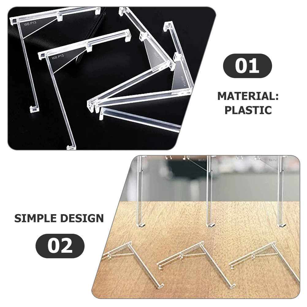 4pcs Curtain Positioning Valance Clips for Blinds Transparent Plastic Blind Clips Replacement Sturdy Lightweight Vertical