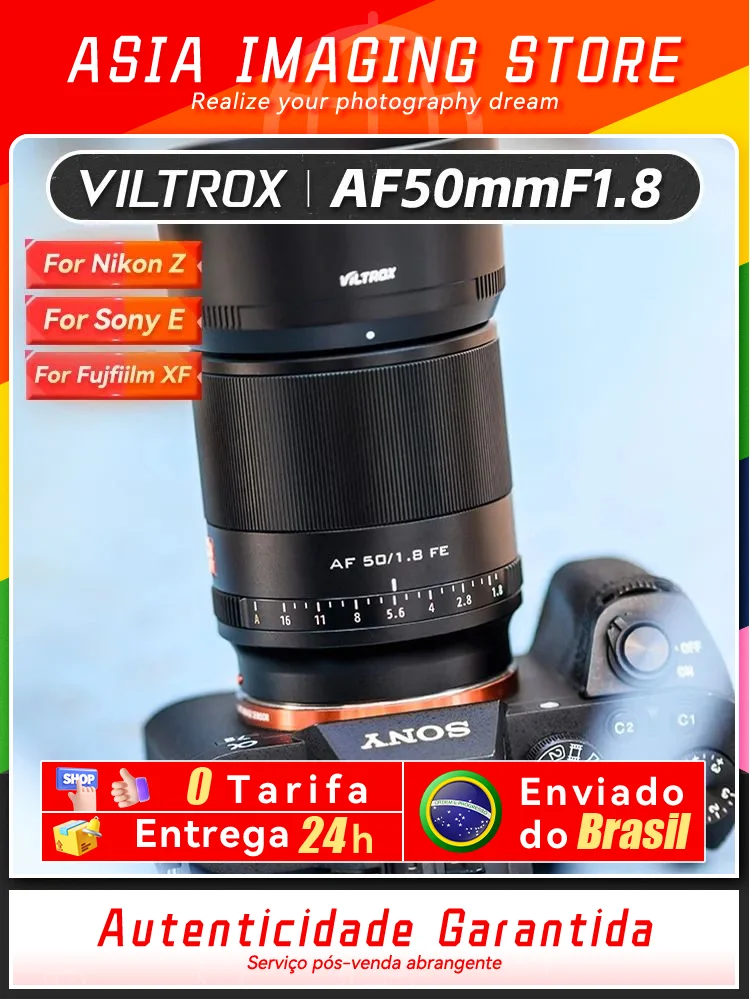 Viltrox AF 50mm F1.8  Auto Focus Large Aperture Full Frame Camera Lens for Sony A7 A7II A7III A7IV Nikon Z  Z6 II Z7 Z50 50 1.8