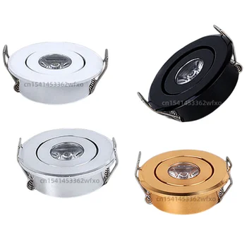디밍이 가능한 LED 통 눈부심 방지 스포트라이트 1W/3WAC110V-220V 임베디드 천장 조명 새로운 미니 홈 장식 조명