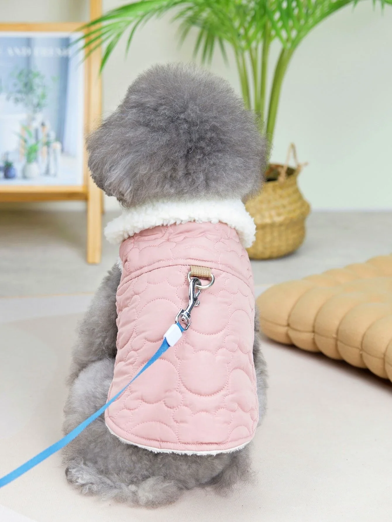 Quilted Detail Plush Lined Pet Jacket