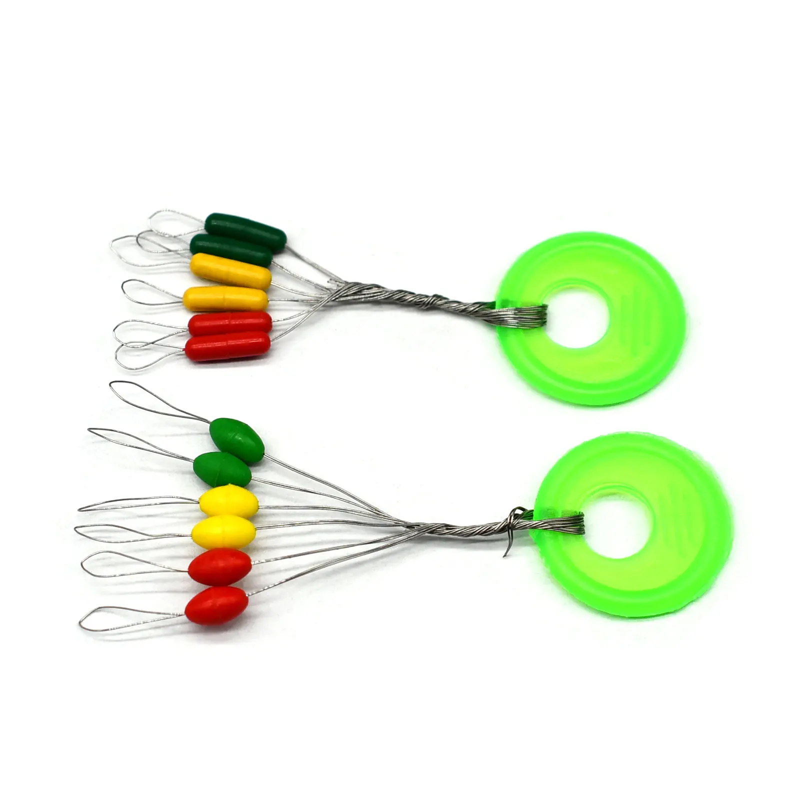 Topranc 240 Stück/40 Gruppen oval/zylindrisch Gummi Silikon bunte Space Bean 6 Stück/Gruppenstopper Bobber Angelschwimmer – Detail 1