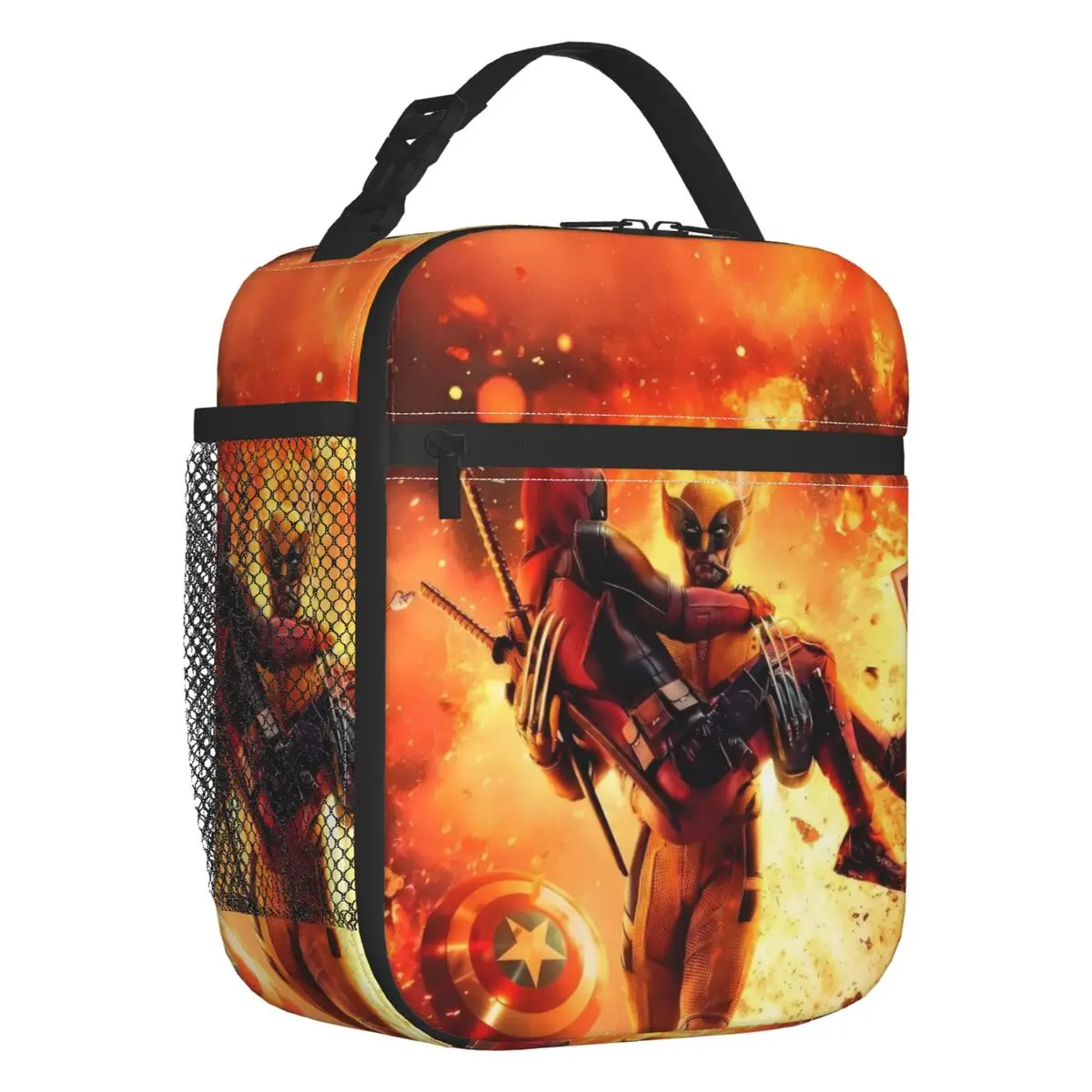 

Custom Wolverine Resuable Lunch Box Anime Cartoon Cool Superhero Cooler Thermal Food Insulated Lunch Bag Kids School Children