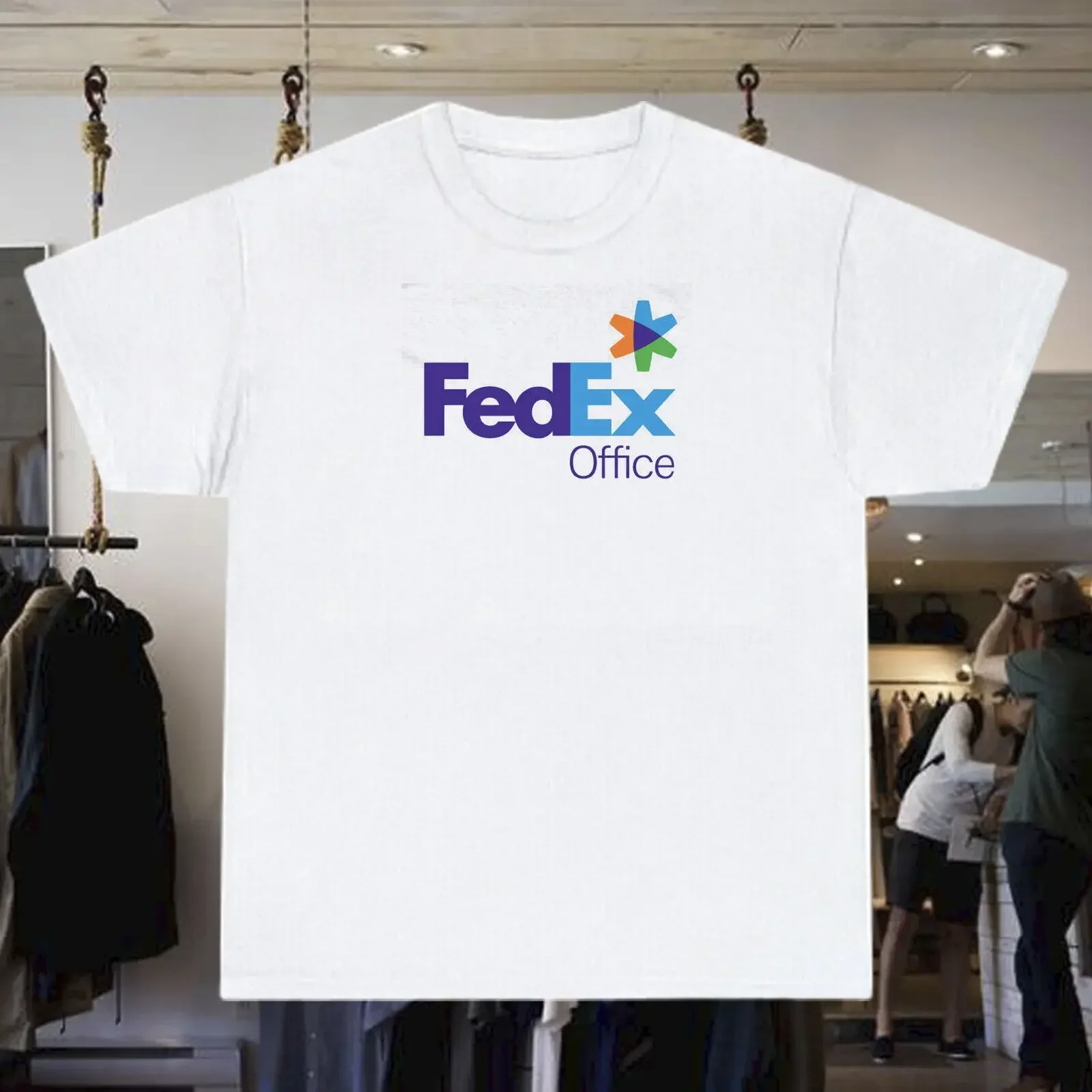 FedEx Office Logo T-Shirt American T-Shirt New Logo Tee Men's Size S-5XL USA