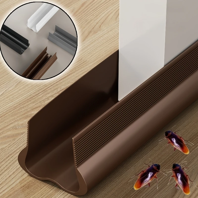 

Гибкая уплотнительная лента для нижней части двери из ПВХ. Звукоизоляционная ветро- и пыленепроницаемая уплотнительная лента под дверной пробкой.