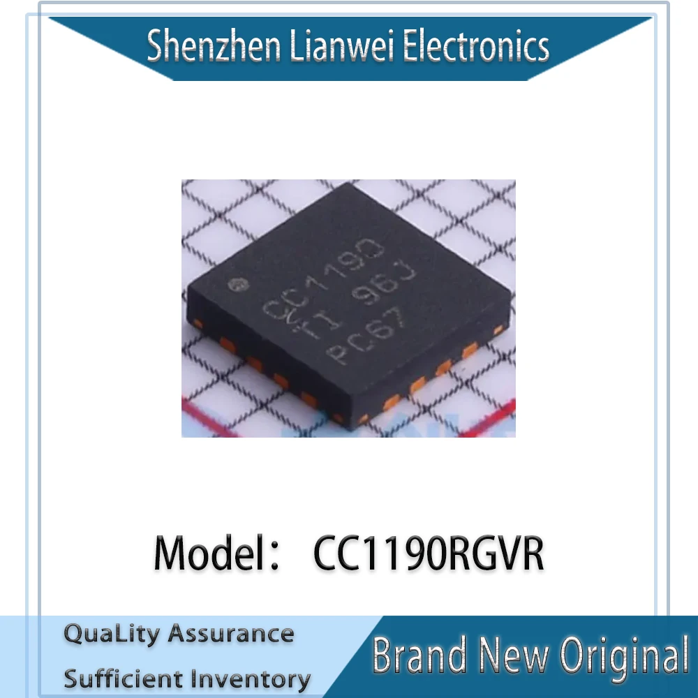 

100% New Original CC1190RGVR CC1190 IC Chipset VQFN-16