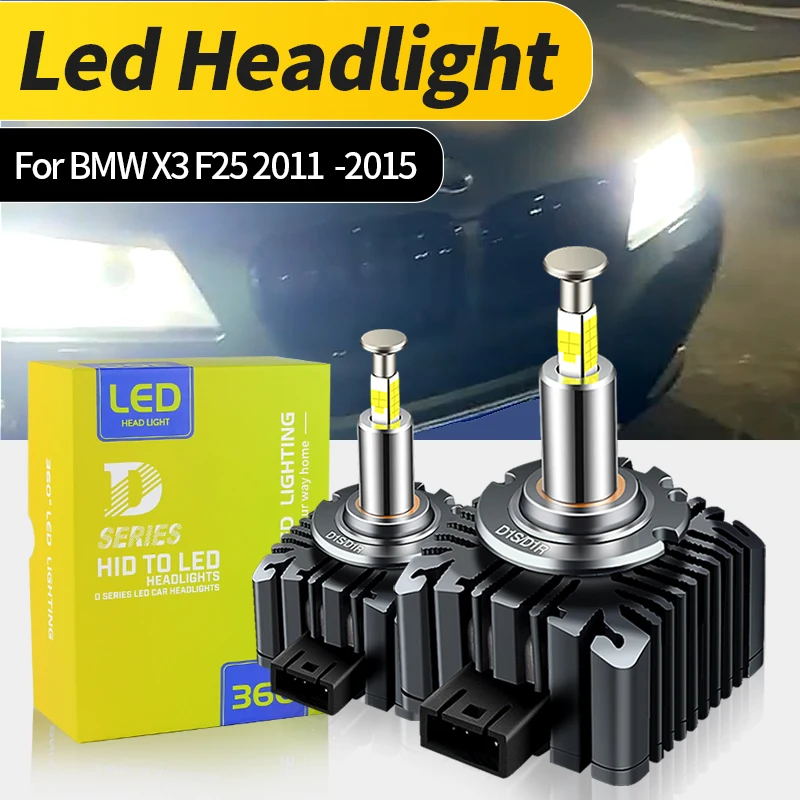 

2Pcs led Headlights D1S Replace Xenon HID Car Bulb 35W Automobiles Headlamps 6000K Fit For BMW X3 F25 2011 2012 2013 2014 2015