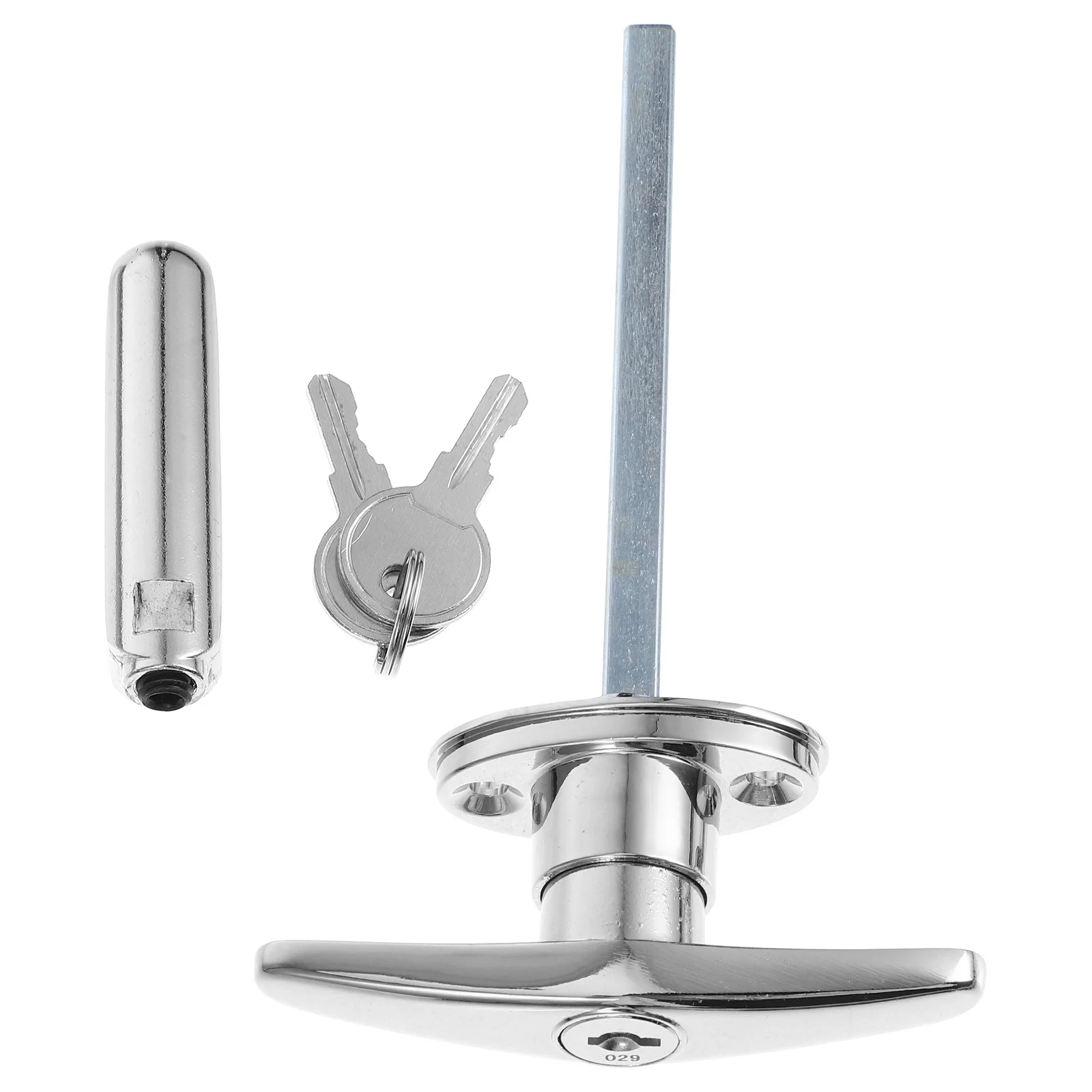 

T Handle Lock Zinc Alloy For Garage Barn Door Gate Lock Set Sliding Door Handle Lockable Furniture Hardware Security