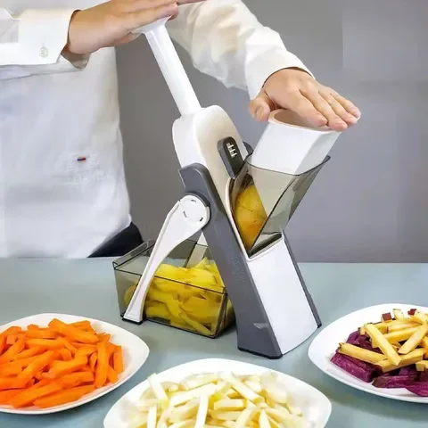 

Vegetable Slicer and Food Shredder, 3 in 1 Grater, Food Slicer, Garlic and Meat Cutter, 3-in-1 Grater Kitchen Gadget