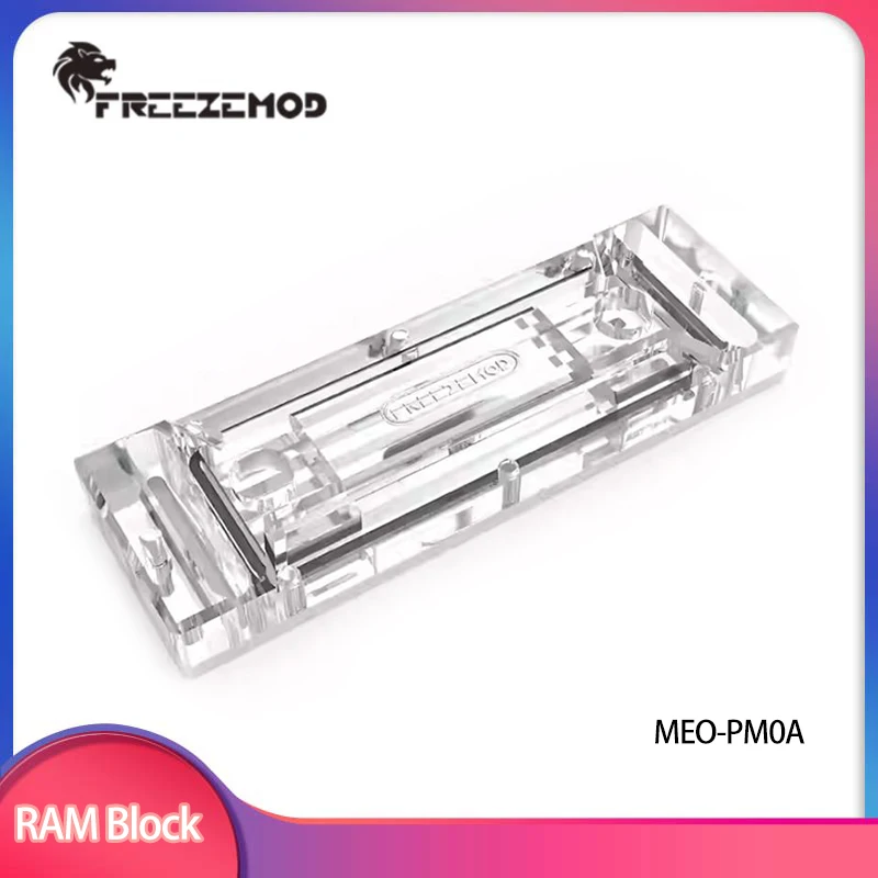 FREEZEMOD Memory Water Cooling Block Support 4 RAM Armor Compatible with Pirate Ship Comb MOD Water cooler Support / MEO-PM0A