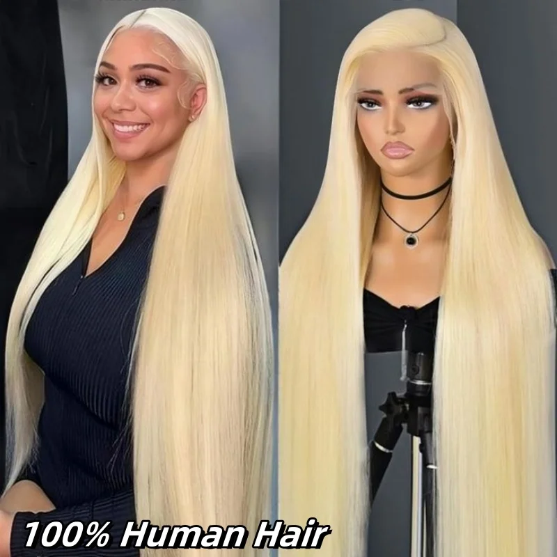 Honey Blonde 613 Lace Frontal Wig 100% Human Hair Women Wig 13x4 Lace Front Human Hair Wig 28 30 Inch Straight Lace Frontal Wig