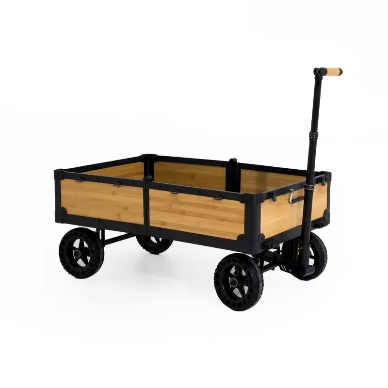 Wild Land Camping Wagon Bamboo/Steel/Aluminum Large Capacity High Load Waterproof Durable Foldable Eco-Friendly Classic
