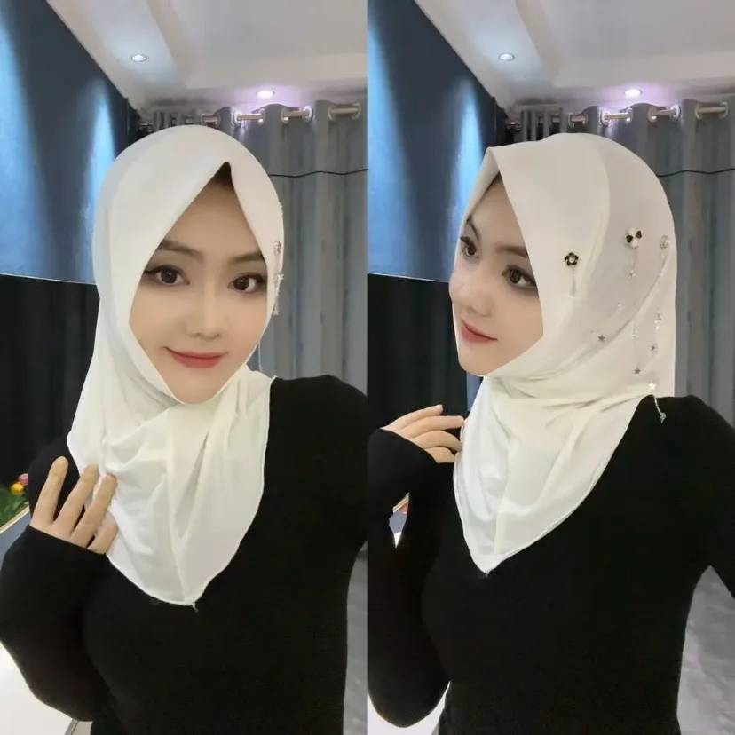 Muslim Women Boutique Chains Plain Instant Cheap Hijabs