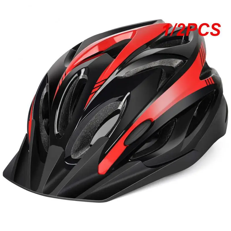 1/2PCS Helmet Multiple Colors Easy To Operate High Density Easy To Clean Shock Resistance Mountain Bike Helmet