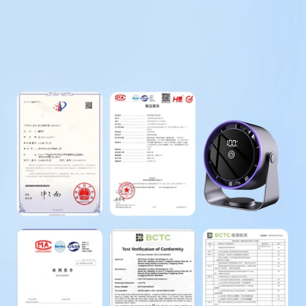 Portable USB Desk Fan Silent Air Cooling Device 100 Speed Control Rechargeable Personal Circulator For Office Travel Camping Use