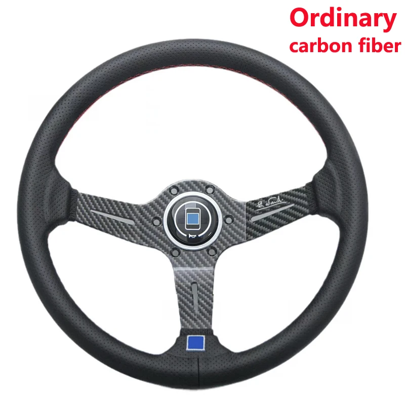 New ND racing modified quick release steering wheel 14inch Genuine Leather cabon fiber nd steering ND racing game steering wheel