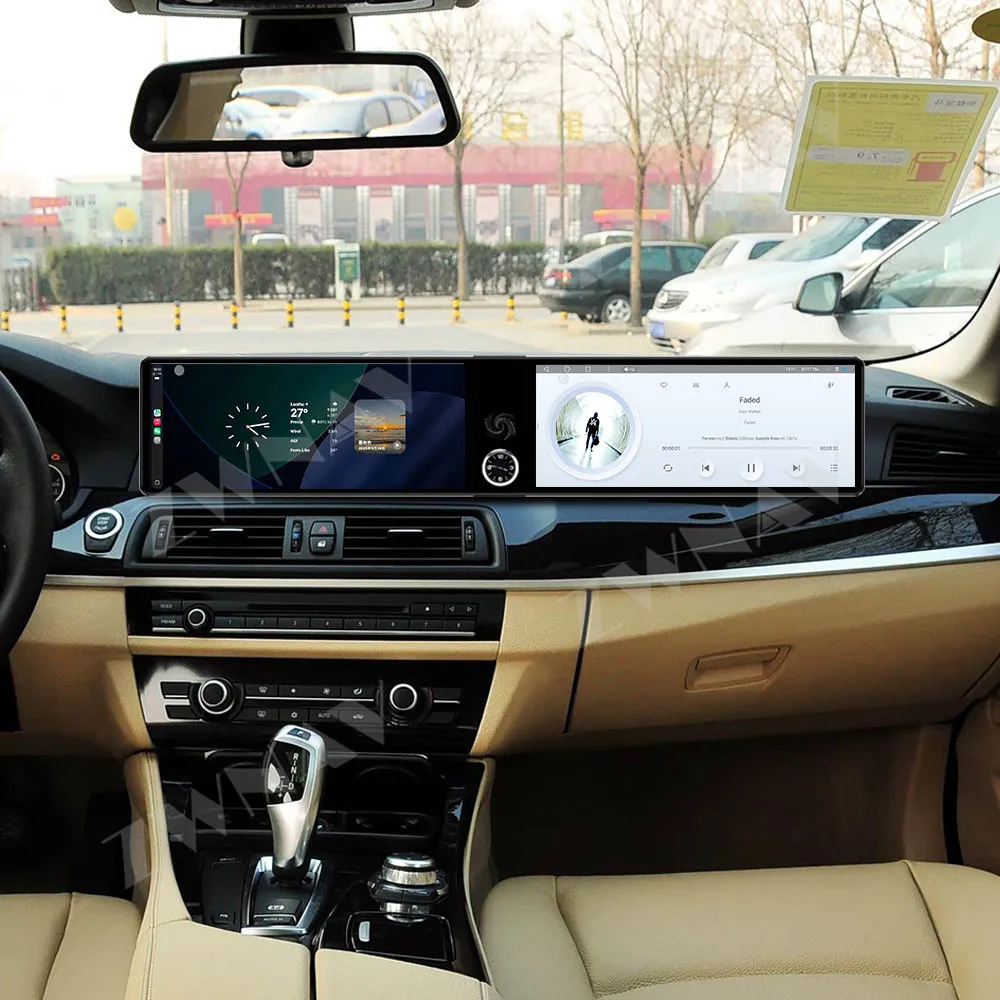Para BMW Série 5 2010-2017 NBT EVO Android 13 Tela Sensível ao Toque HD de 12,3 Polegadas GPS Automotivo Multimídia Acessórios Internos Automotivos Ce