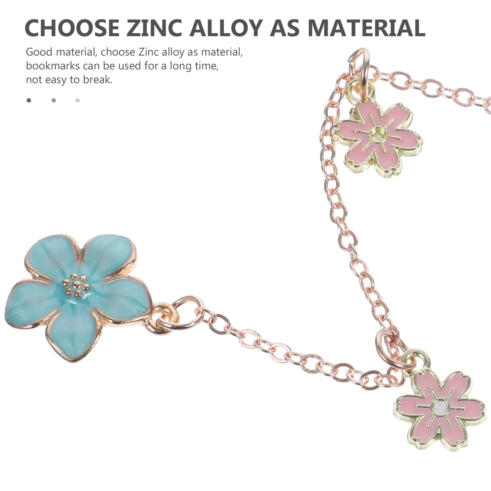 

Vintage Metal Bookmark with Pendant Zinc Alloy Page Holder Creative Book Decoration Gift for Women Men Kids Readers Students