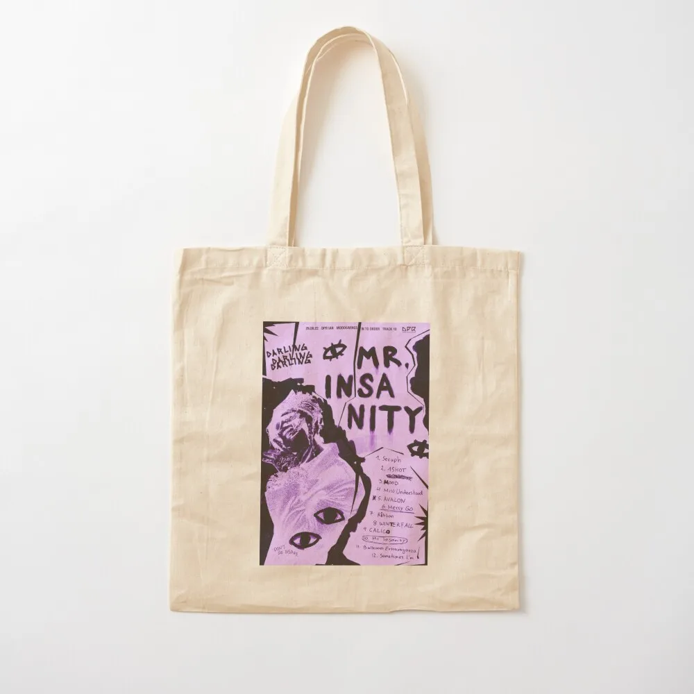 DPR IAN، Mr Insanity Tote Bag حقيبة قماش حقيبة يد حمل حقيبة نسائية حمل الحقائب الجمالية
