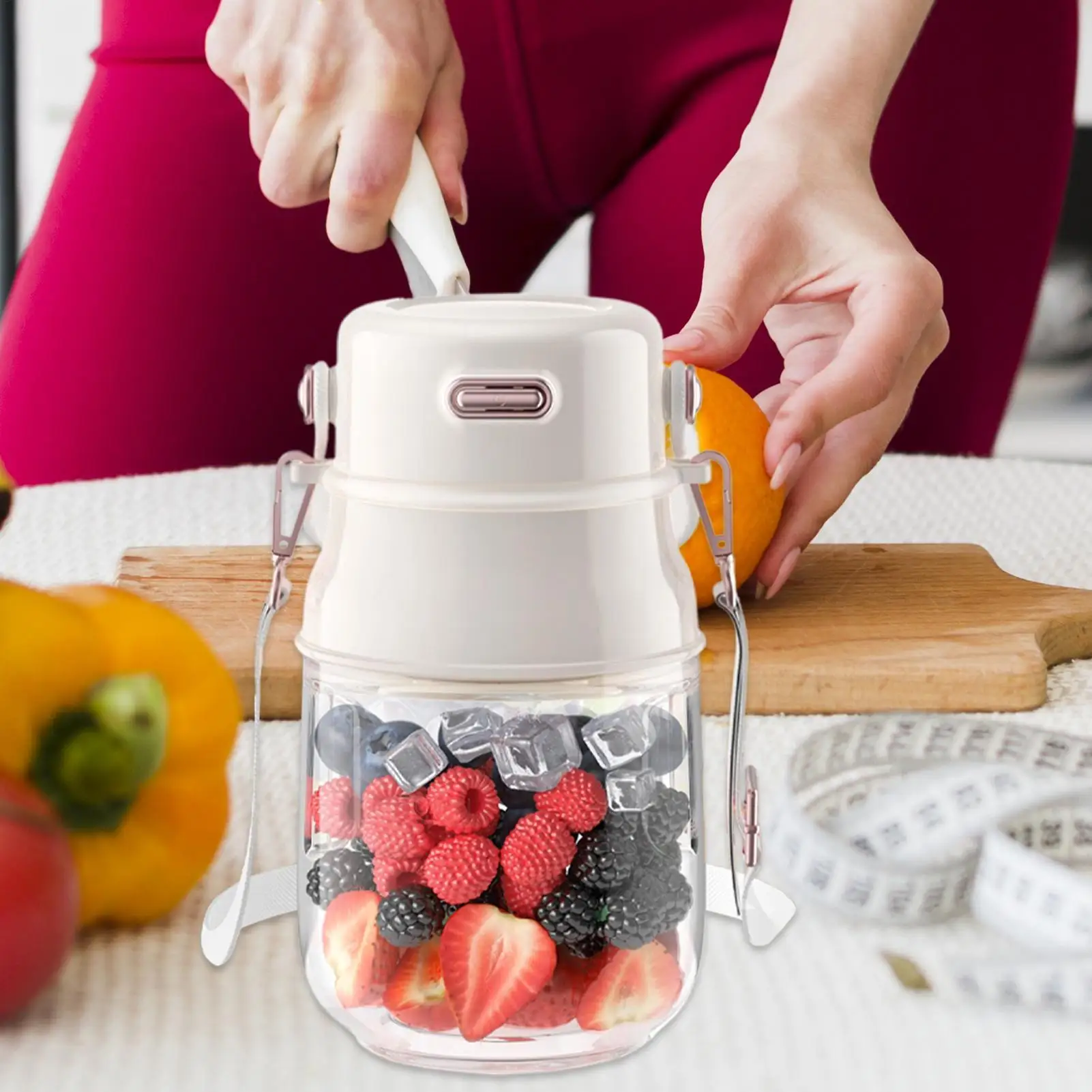 

Personal Blender Portable Electric Bottle Cordless Portable Blender Small Mixer Maker Rechargeable Cup for Kitchen Travel Fruit