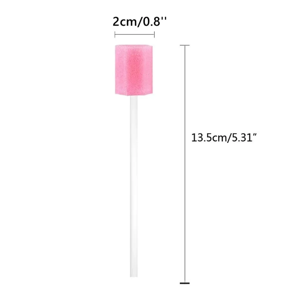 Écouvillon de soins bucco-dentaires, 100 pièces, 13.5cm, pour bouche de poulet, sterys, éponge, tête, livres, outils, fournitures