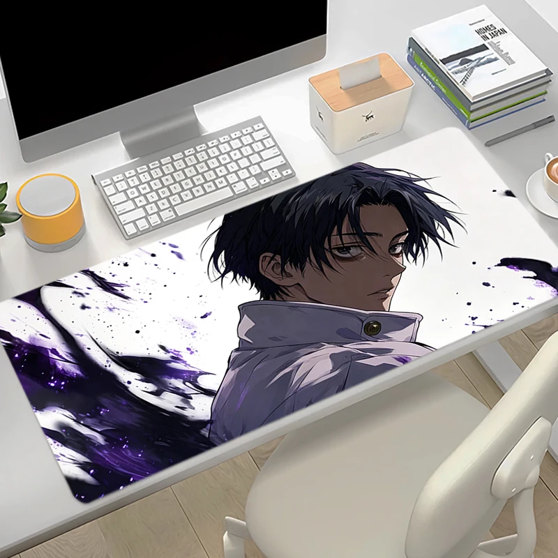 Anime Yuta Okkotsu Mouse Pads Gaming Keyboard Rug Laptop Purple Mousepad PC J-Jujutsu Kaisen Gamer Cabinet Extended Desk Mat