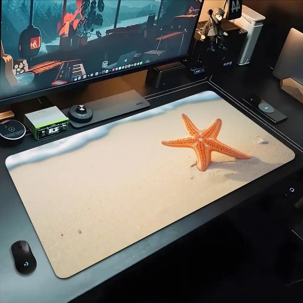 

Коврик для мыши «Морская звезда» 500X1000 мм, большой игровой коврик для мыши Gamer XL, резиновый коврик для клавиатуры отаку, коврик для ноутбука, стола