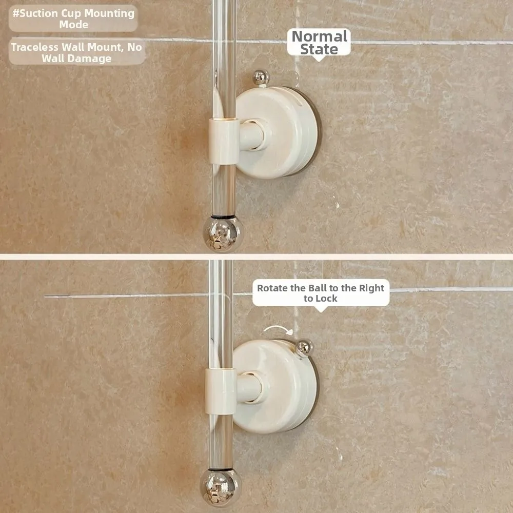 

Suction Cup Paper Towel Holder Wall-Mounted Non Perforated No Drilling Tissue Holder Space Saving Waterproof