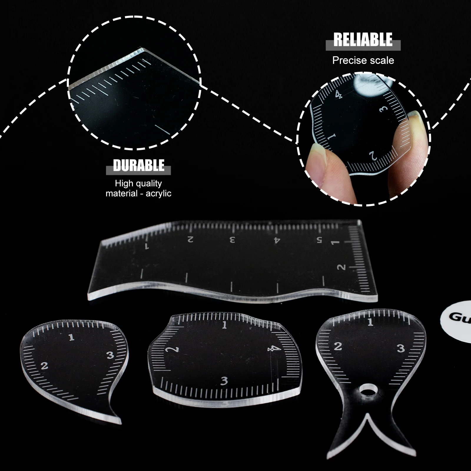 Nano Brow Mapping Ruler for Eyebrow Shaping