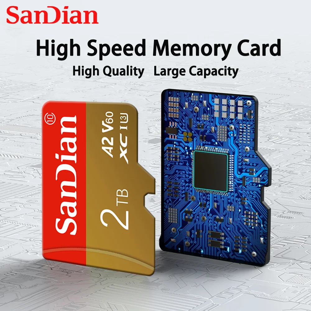 Original Mini Sd Memory Card 128GB 256GB Micro TF/SD Card 512GB Class10 A2 U3 SD Flash Memory Card 1TB For Phone Drone Tablet