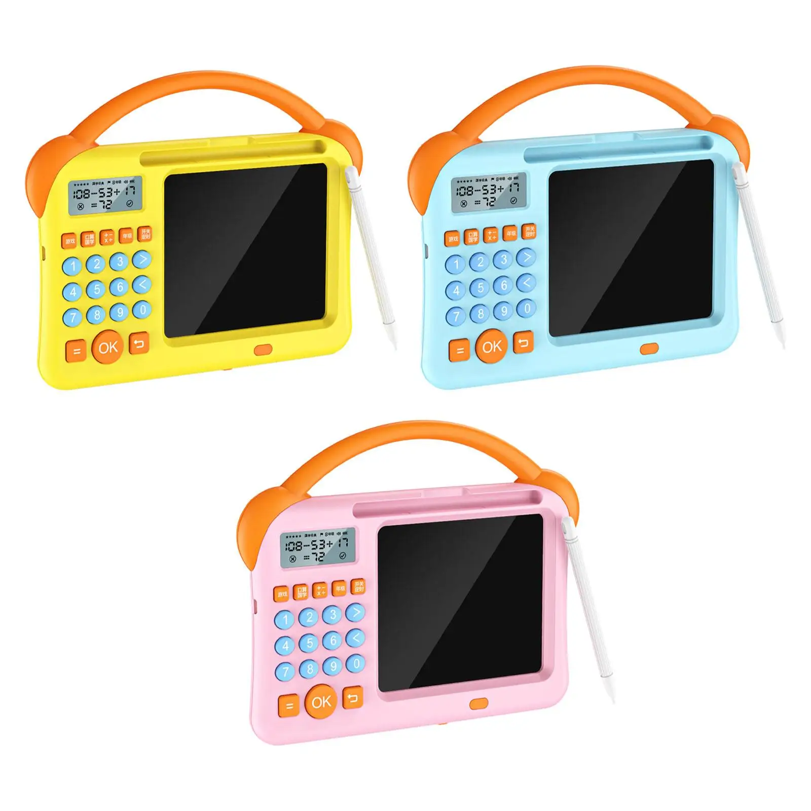 Maths Teaching Calculator Software with Digital Whiteboard Holiday Gifts LCD Writing Tablet Drawing Board Math Counters for Kids