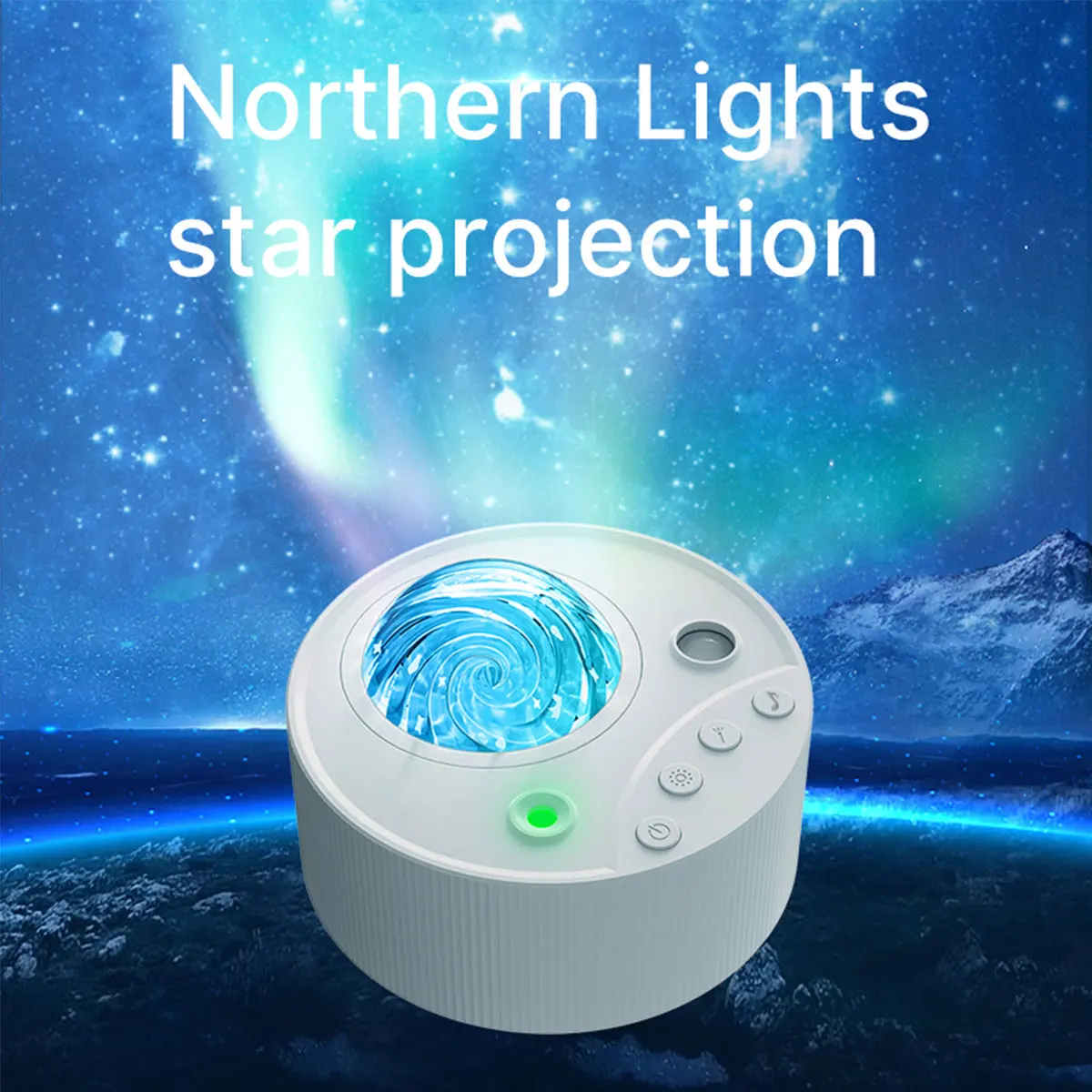 WILLED LED Colorful Star Disk Northern Lights Projection USB Moon Remote Control Atmosphere Laser Projection Night Light