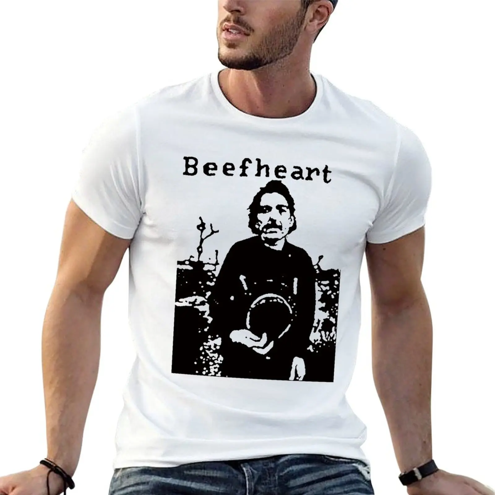 

Captain Culture tees Band shirts t Retro shirts Magic Beefheart T-Shirt for 100% man graphic cotton t man Counter