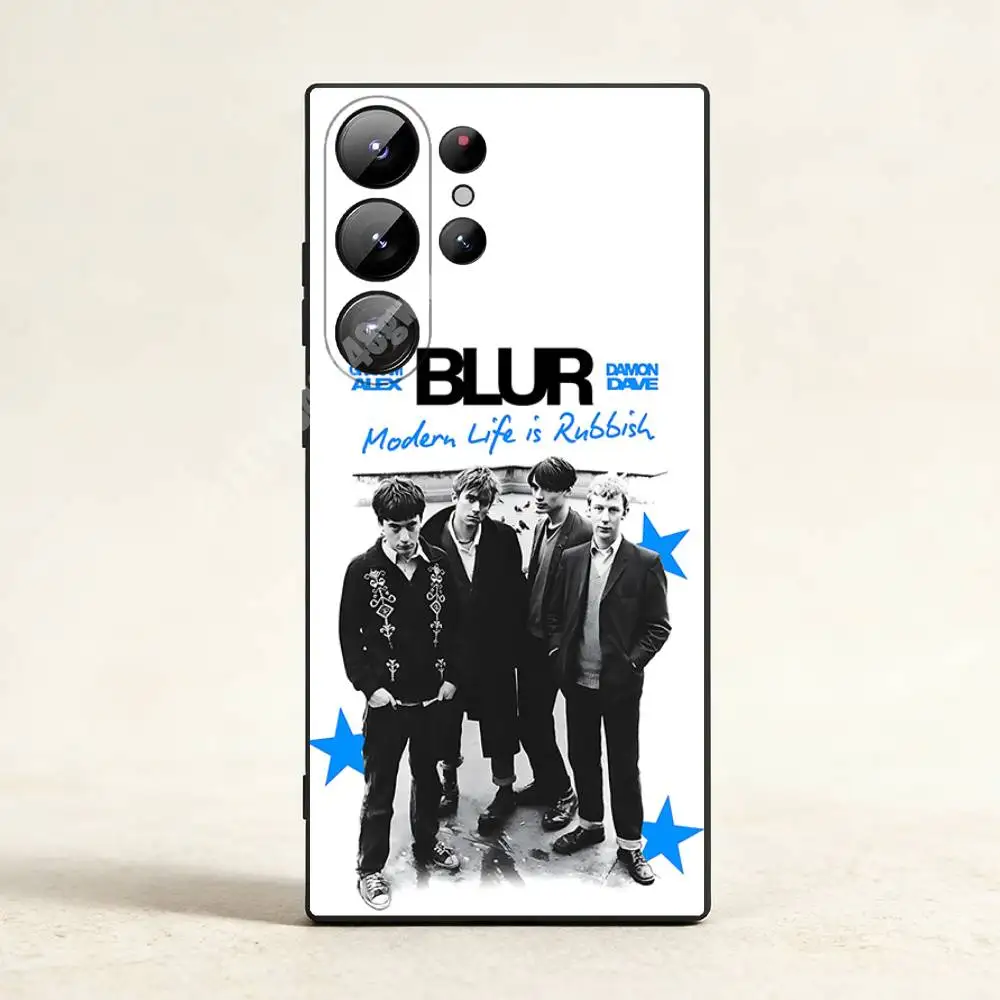 B-Blur Britpop Band D-Damon Albarn-S Phone Case for Samsung Galaxy S21 22 23 Ultra Plus S24 25 26 FE Lite TPU Protector