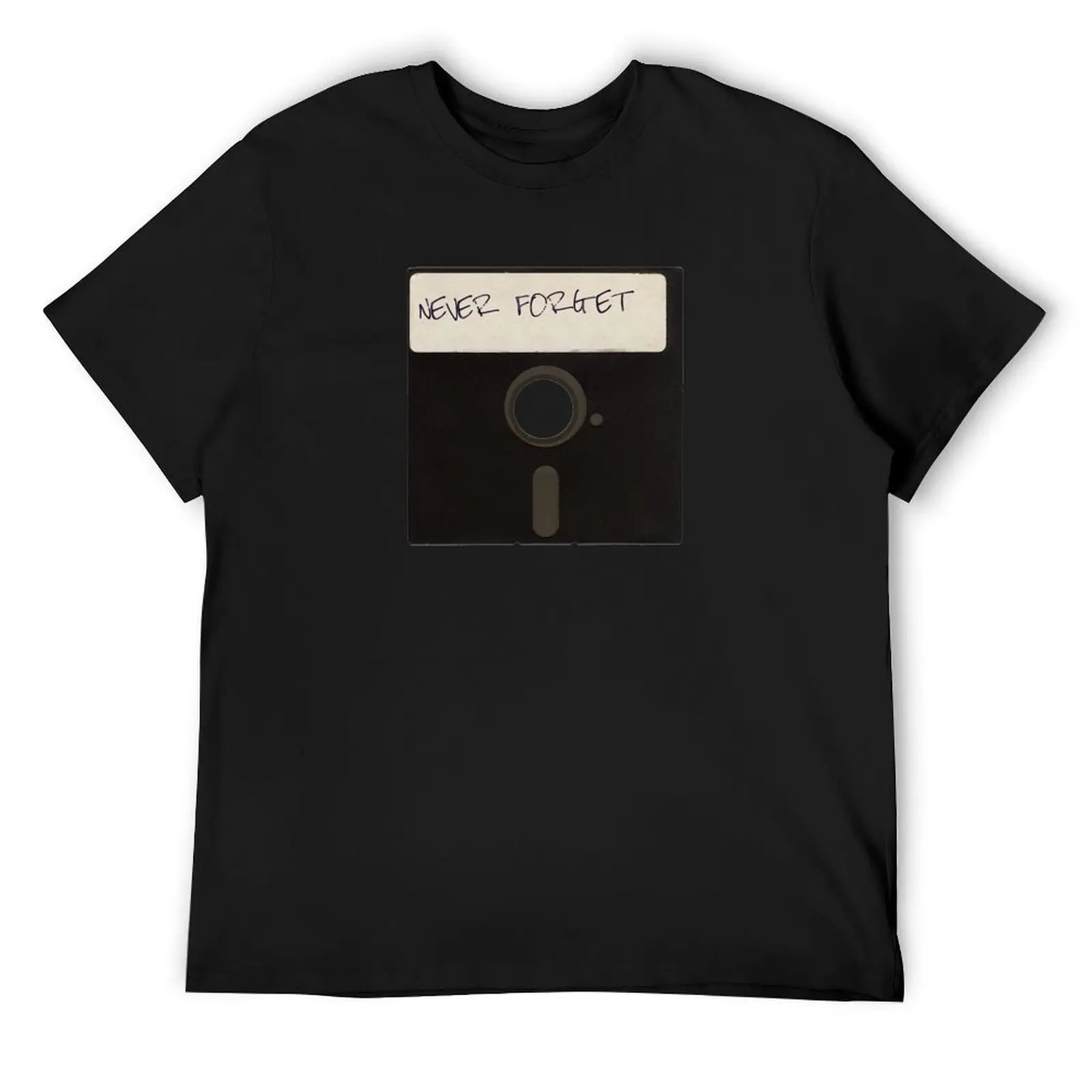 

Never Forget Computer Floppy Disks T-Shirt baggy shirts street wear graphics kawaii clothes Men's t shirts